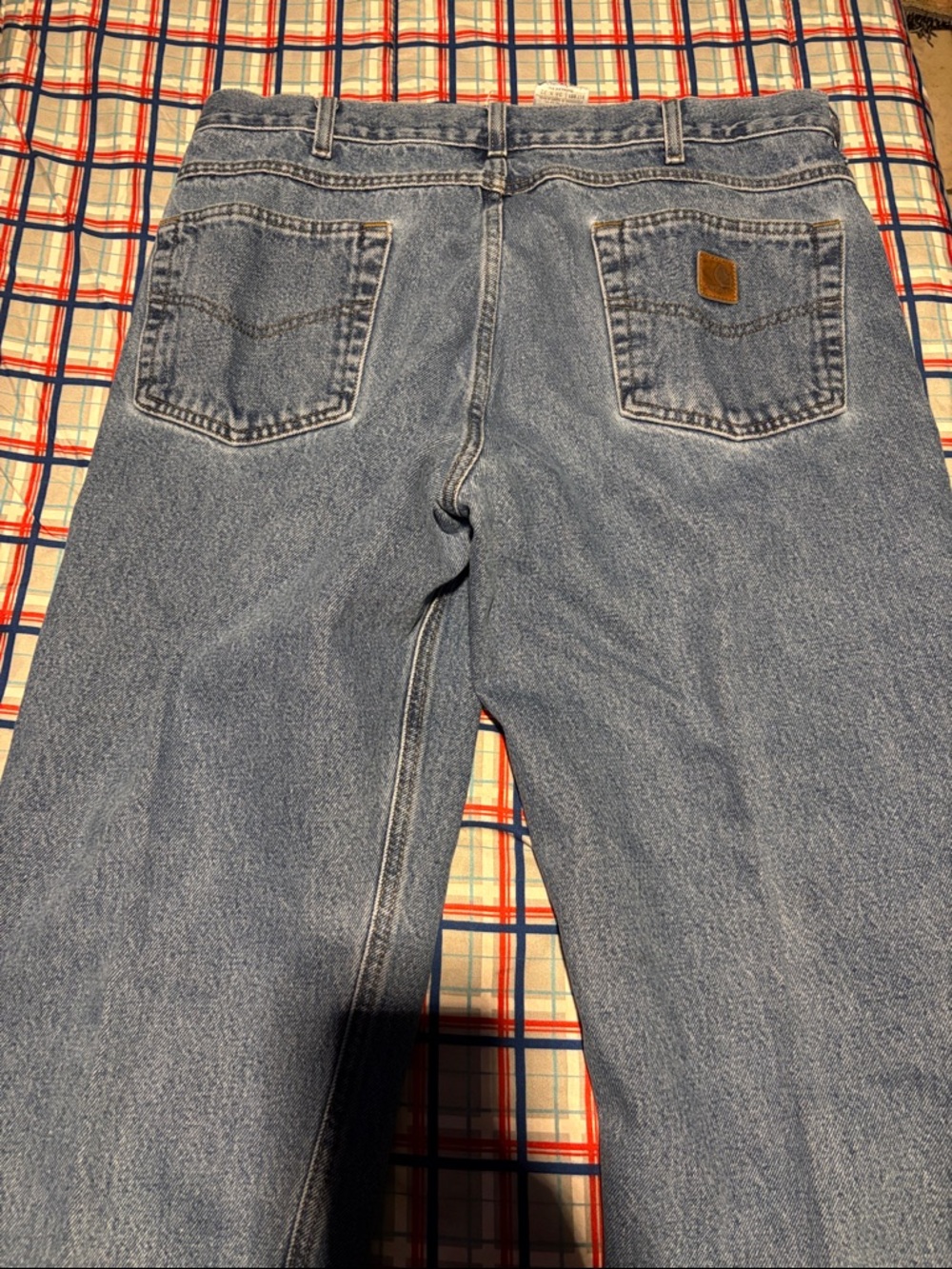 ⭐️⬇️ CARHARTT MEN’S LIGHT BLUE RELAXED FIT DENIM JEANS